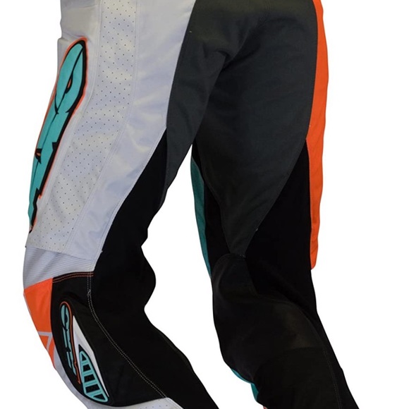 AXO Trans-Am Pants Orange-Blue - Picture 3 of 4
